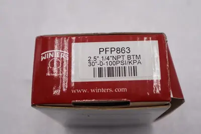 WINTERS PFP863 / PFP863 PRESSURE GAUGE STOCK B-1580