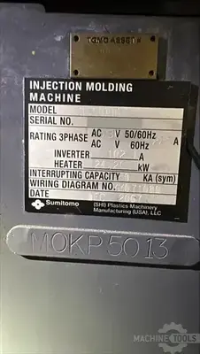 Used 2007 SUMITOMO SE220HD-C1100 Injection Molding Machines Arizona US | KD Machinery #1324605