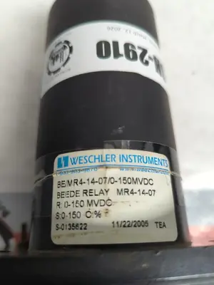 Used WESCHLER INSTRUMENTS BE/MR4-14-07/9-150MVDC Industrial Controls Ohio US | Surplus Asset Holdings #1237921