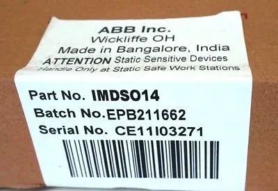 NEW SEALED ABB IMDS014 INPUT MODULE