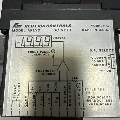 Used RED LION CONTROLS APLVD Meters - Misc | Surplus Asset Holdings #1206924