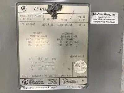 USED GENERAL ELECTRIC 9T51B0013