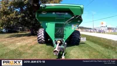 Used 2010 J&M 875-18 Grain Carts Indiana US | Proxy Equipment #1384908