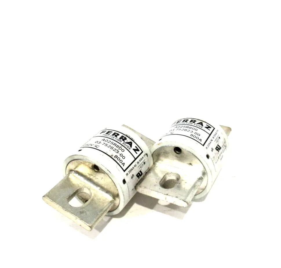 LOT OF 2 NEW FERRAZ SHAWMUT A025R800 FUSES