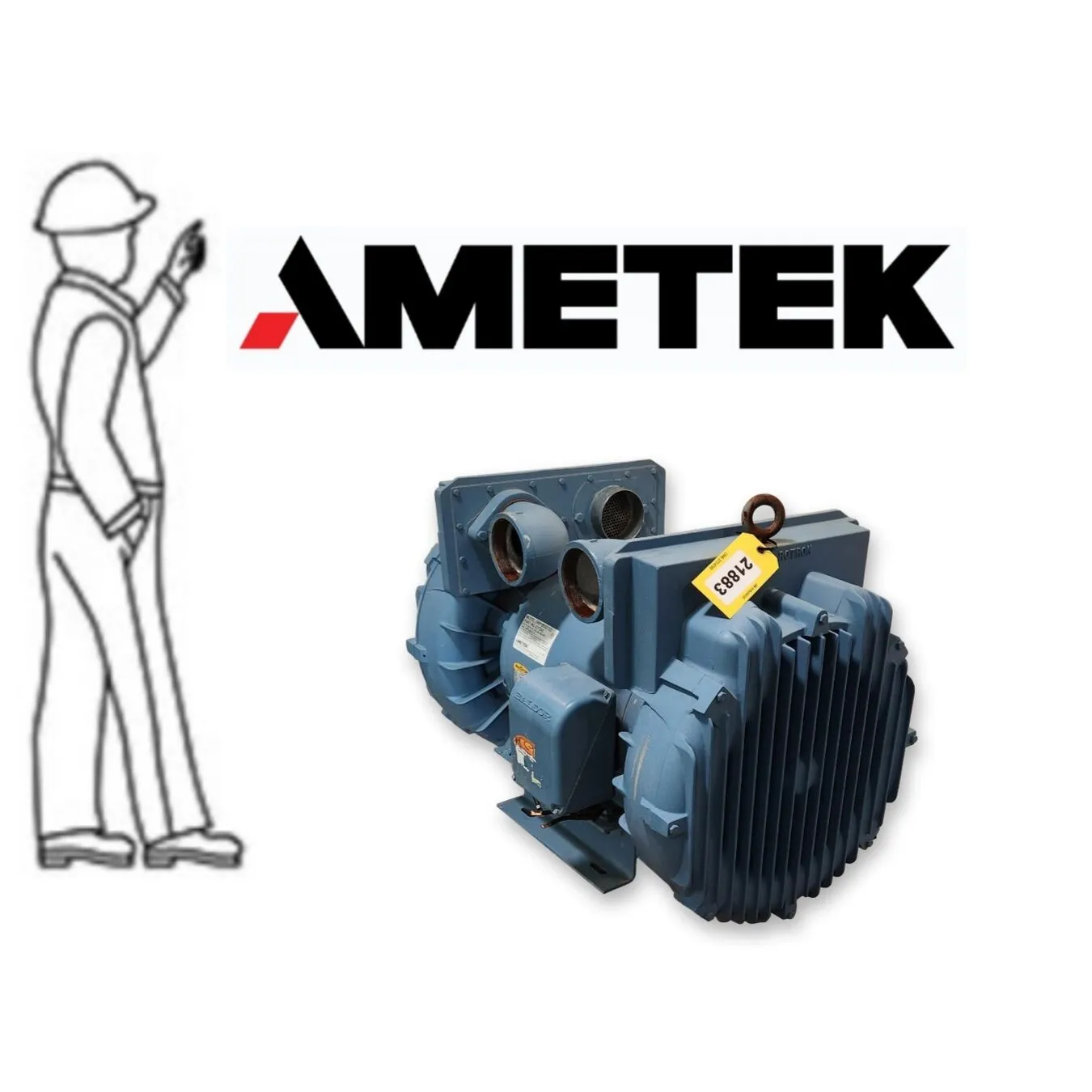 Used AMETEK DRP15BQ72D Blowers West Virginia US | JM Industrial #1455973