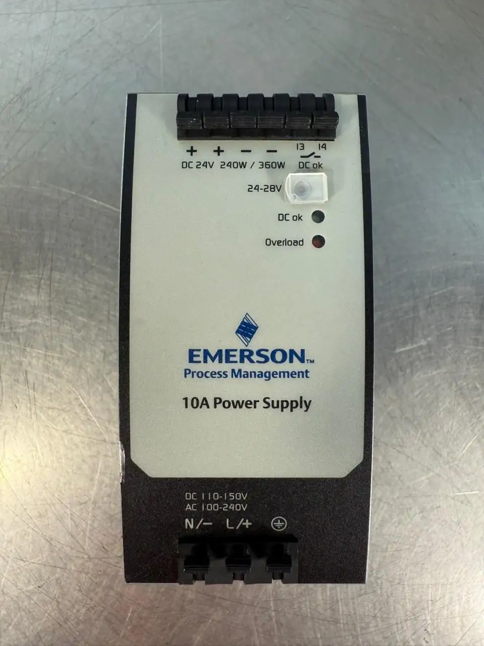 Emerson 1X00781H01L DIN-RAIL 24VDC 10A Rev 4 (8.4.7)