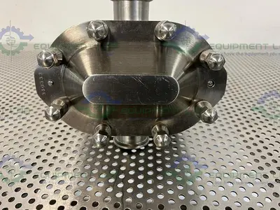 USED WAUKESHA CHERRY BURRELL/ SPX 018UL ROTARY LOBE PUMP W/ STAINLESS 1.5 HP MOTOR