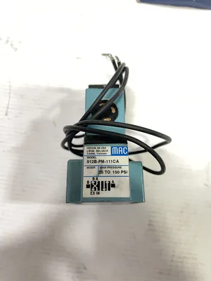 MAC 912B-PM-111CA Pneumatic 4-Way, 2-Position Solenoid Valve 24V 150PSI NIB