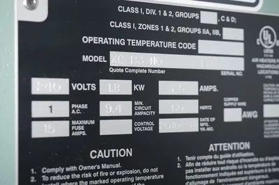 NEW COOPER CROUSE HINDS XC-B3-N0 HEATER 240V, XCB3N0