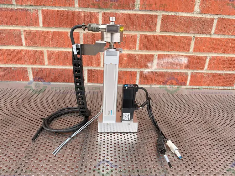 Used FESTO DNCE-32-100-BS-"3"P-Q SIZE 32 STANDARD CYLINDER W/MITSUBISHI MOTOR Electronics & Components California US | Equipment Lab #1466097