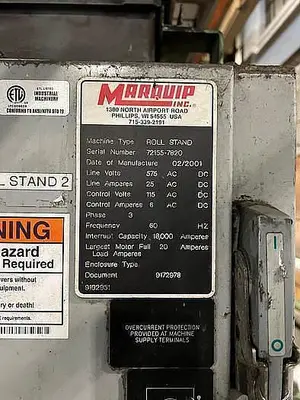 USED MARQUIP UNWIND STAND