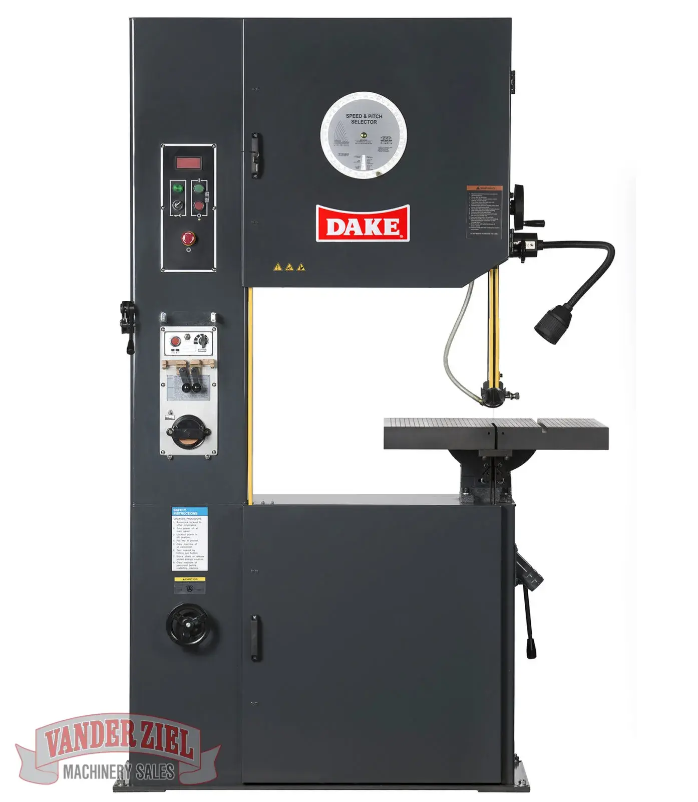 New | in-Stock DAKE V-26 Vertical Band Saws Michigan US | Vander Ziel Machinery Sales #480372