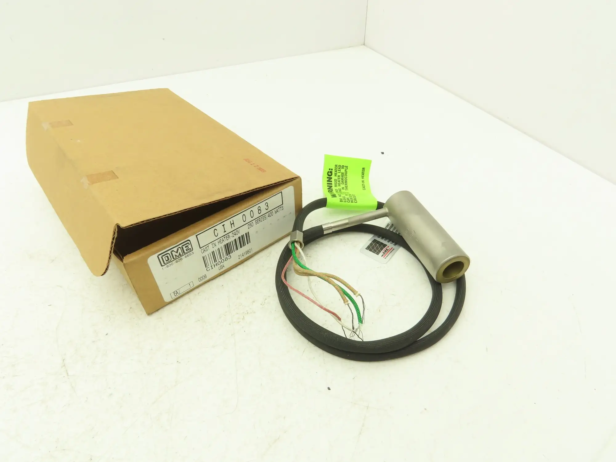 DME CIH0083 Nozzle Heater 250 Series 400W 240V 0.624 ID x 3.062 OD 30" Harness