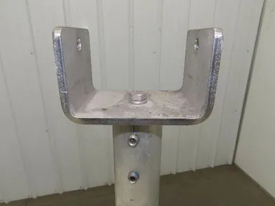3.75" Tabletop Conveyor Aluminum Pedestal Round Pipe Leg Stand 25"-29"H Set of 4
