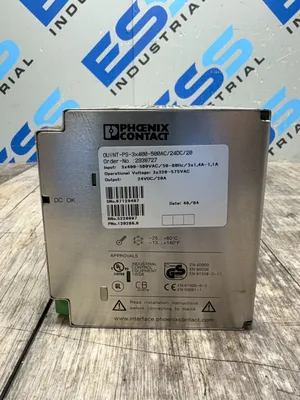 Used PHOENIX CONTACT QUINT-PS-3X400-500AC/24DC/20 Misc Electrical & Power Parts South Carolina US | ESS Industrial Equipment Sales #1425851