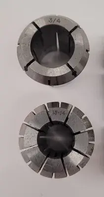 UNBRANDED 6 PIECE COLLET SET - SIZES INCLUDE 13/32, 3/4IN, 9/16, AND ERICKSON 13/32