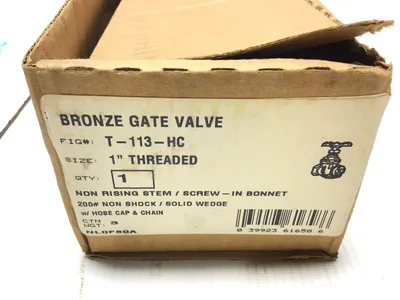 Nibco T-113-HC 1in Bronze Gate Valve, Thread x Hose Thread 039923616593