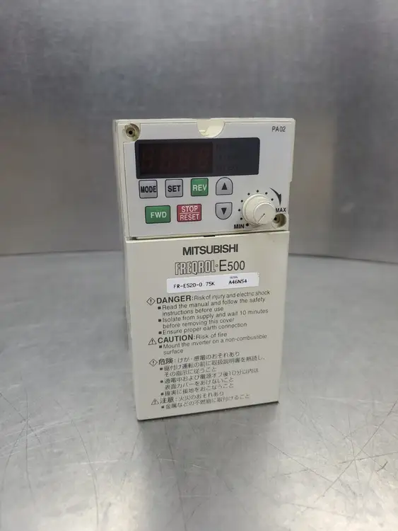 Used Mitsubishi Electric FR-E520-0.75K Variable Speed Drives South Carolina US | Palmetto Automation #1505215