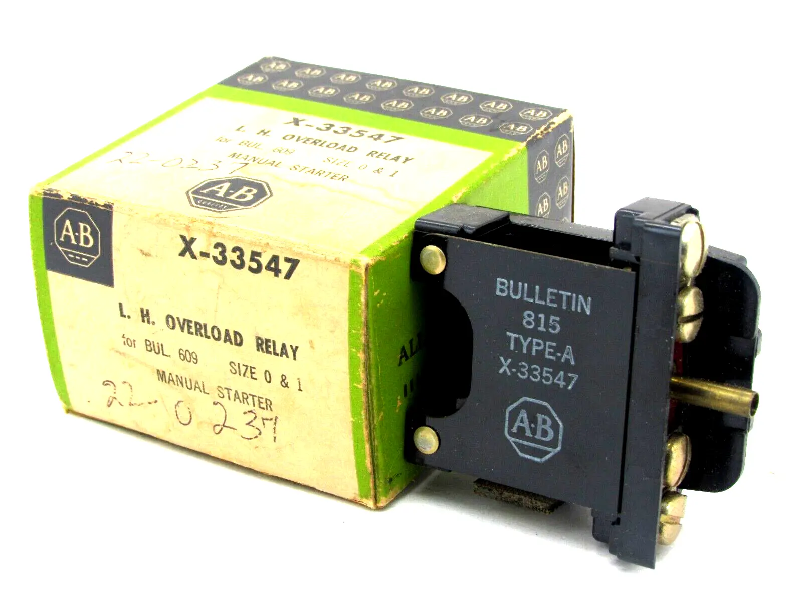 NEW ALLEN BRADLEY X-33547 OVERLOAD RELAY X33547