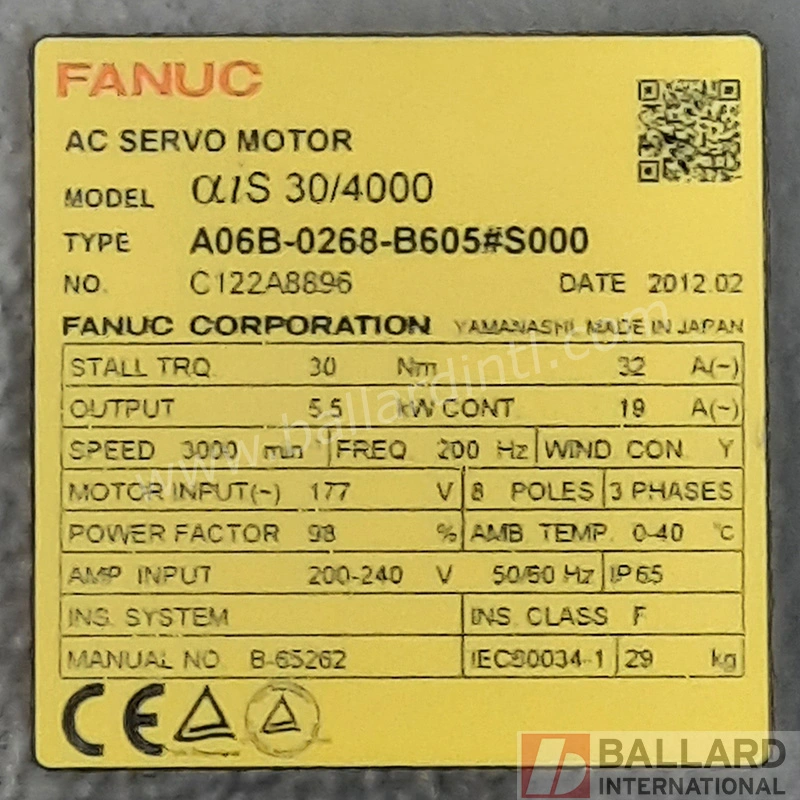 FANUC aiS 30/3000 Servo Motor
