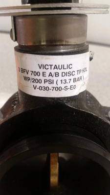 Victaulic Valve 3 BFV 700 E A/B