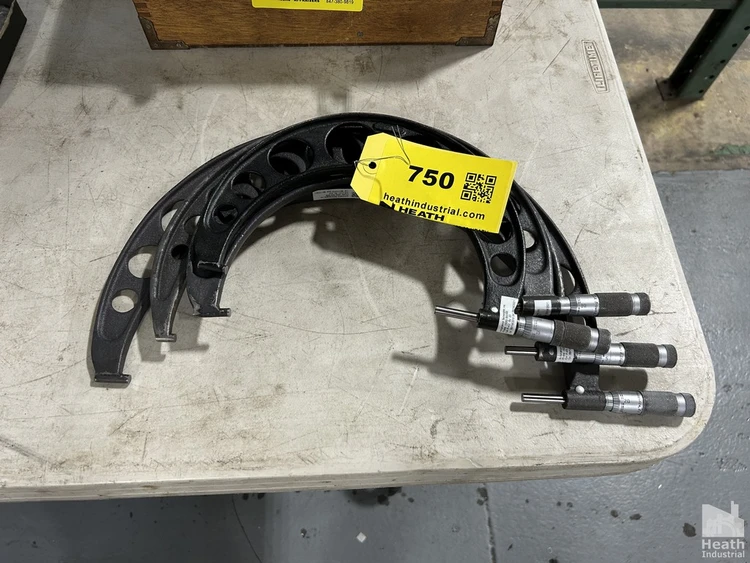 Used _UNKNOWN_ (4) BROWN & SHARPE OUTSIDE MICROMETERS - 6-12" Micrometers Illinois US | Heath Industrial Auction Services #1386814