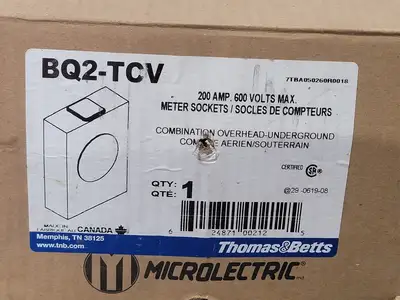 NEW THOMAS & BETTS BQ2-TCV