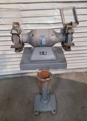 BALDOR 7307 Pedestal 7" Bench Grinder 1/2HP 1P 3450 RPM 115/230V Single Phase