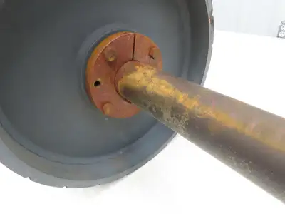 12" Dia x 26"W Conveyor Drive Pulley 1-15/16" Shaft Lagged Roller