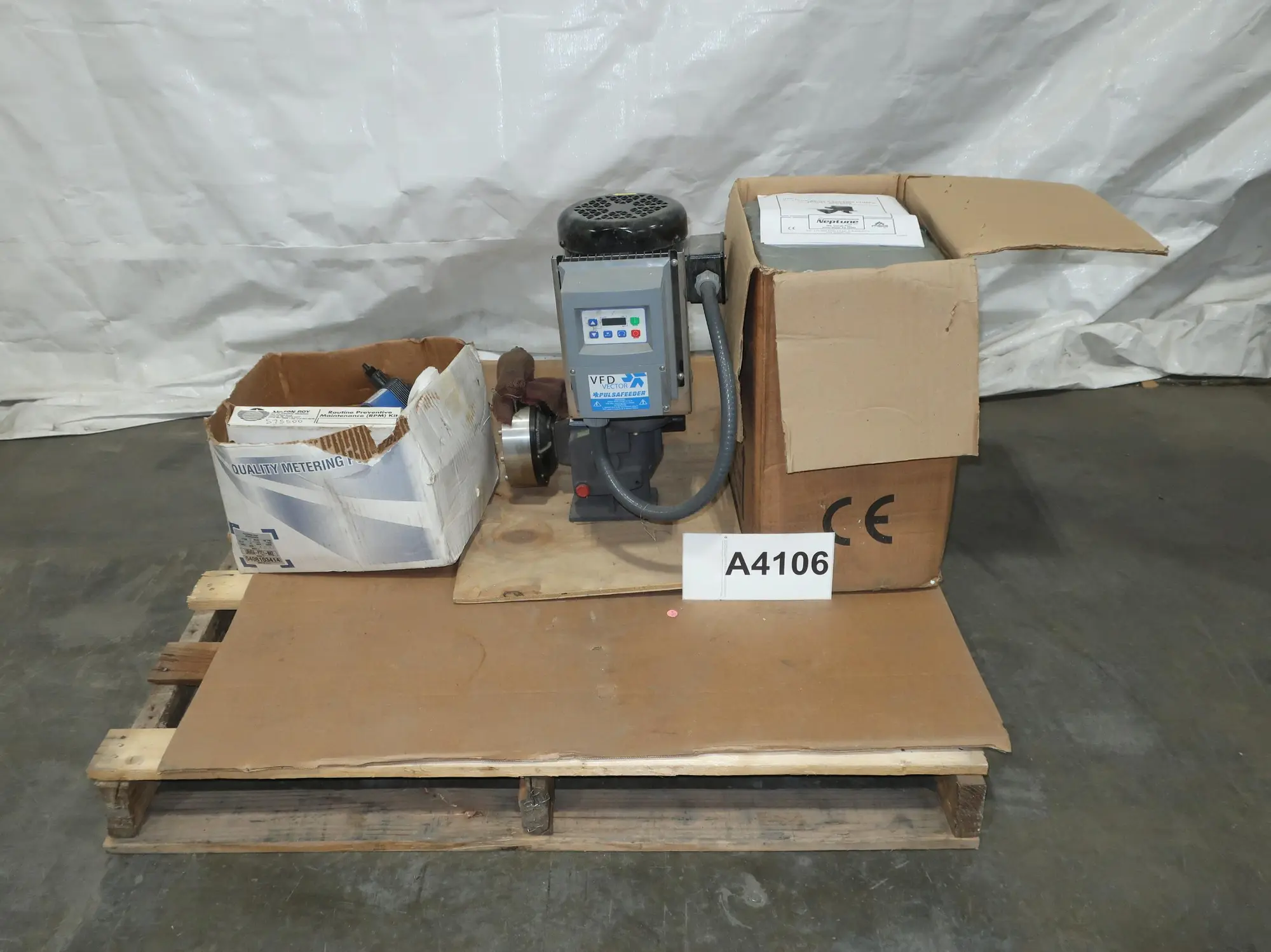 LOT OF 3 METERING PUMPS, MILTON ROY, VECTOR, NEPTUNE