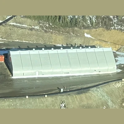 Sprung 85ft Wide x 165ft Long Canvas Building