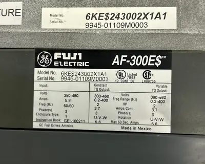 Used GENERAL ELECTRIC FUJI 6KES243002X1A1 Industrial Controls | Surplus Asset Holdings #1221342