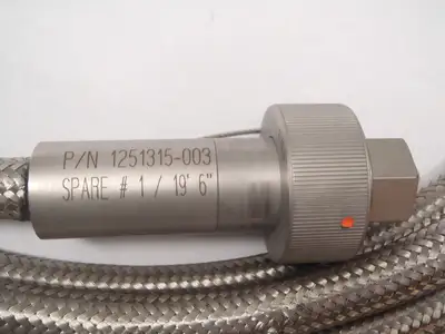 USED AREVA CET 8-WIRE EXTENSION CABLE ASSEMBLY 5 PAIR #16