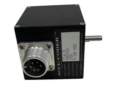 NEW ACCU-CODER 716-0 INCREMENTAL SHAFT ENCODER 5/28VDC 200 PULSES PER REV 7160