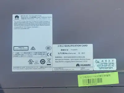 USED 2017 HUAWEI S2710-52P-SI-AC