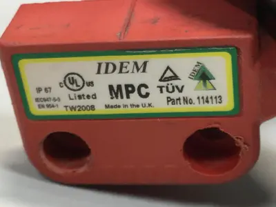 Used IDEM SAFETY SWITCHES 114113 Relays & Switches Michigan US | Ideal Machinery #595055
