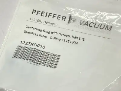 New | in-Stock Pfeiffer Vacuum Centering Ring With Screen LOT OF 2 Valves/Fittings Michigan US | Maverick Industrial Sales #1393302