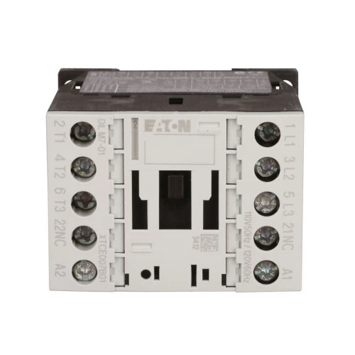 Eaton XTCE018C01A IEC Contactor, 18A, 110 Vac 50 Hz, 120 Vac 60 Hz, 1NC [New]