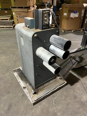 Plastic 1” Extruder with Ribbon die Roll Stand and cooling tank Included 480V