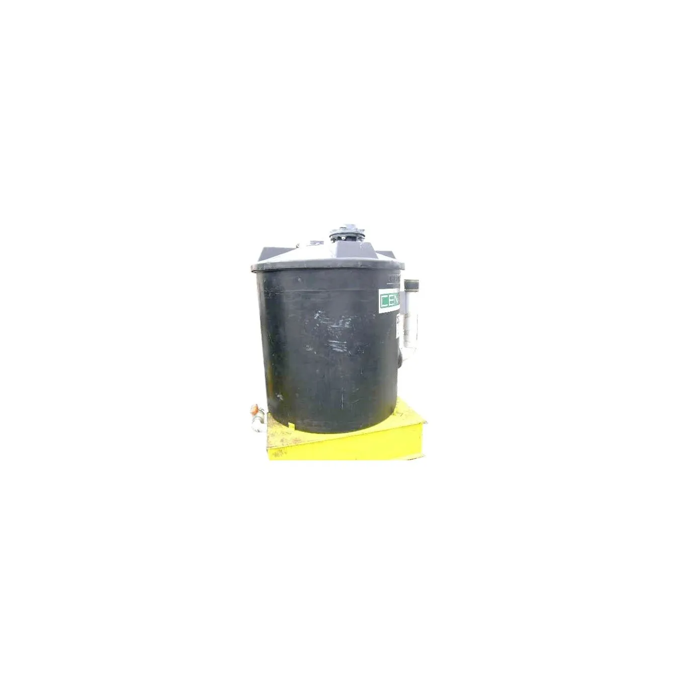 Used 160 Gallon Engel Plastic Tank with Basket Filter Strainer