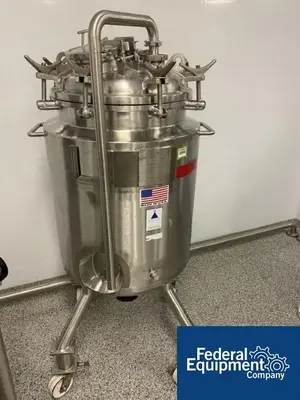 USED Precision 200 Liter Precision Stainless Jacketed Reveiver Tank, S/S