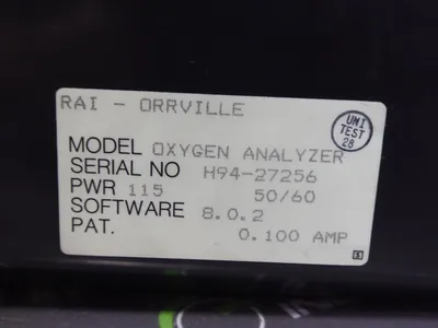 USED ROSEMOUNT ANALYTICAL OXYGEN ANALYZER