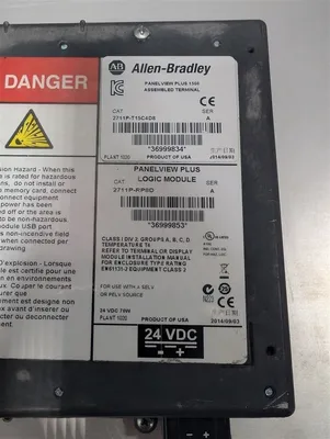 Allen Bradley 2711P-T15C4D8 PanelView Plus 1500 Operator Interface Ser. A Used
