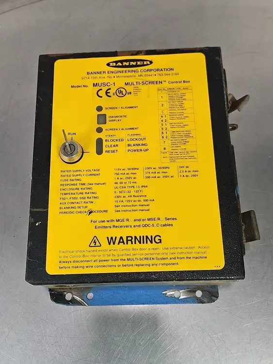 Used Banner MUSC-1 PLC Processors | Palmetto Automation #1150160