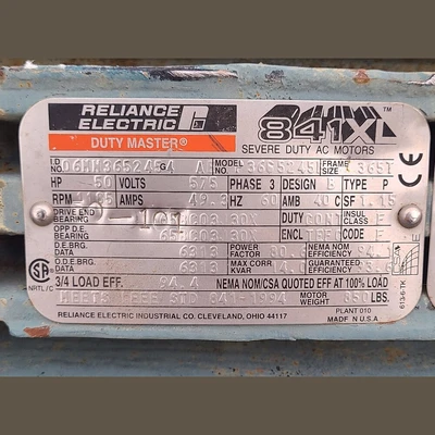 USED RELIANCE ELECTRIC P3665245B