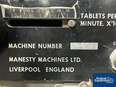 USED Manesty Manesty Betapress Tablet Press. 16 Stations