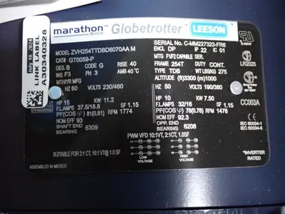 NEW MARATHON MOTORS 254TTDBD6070