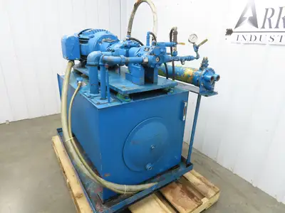 Eaton Vickers Hydraulic Power Unit 120 Gallon 29 GPM 3000PSI 30Hp 230/460V 3Ph