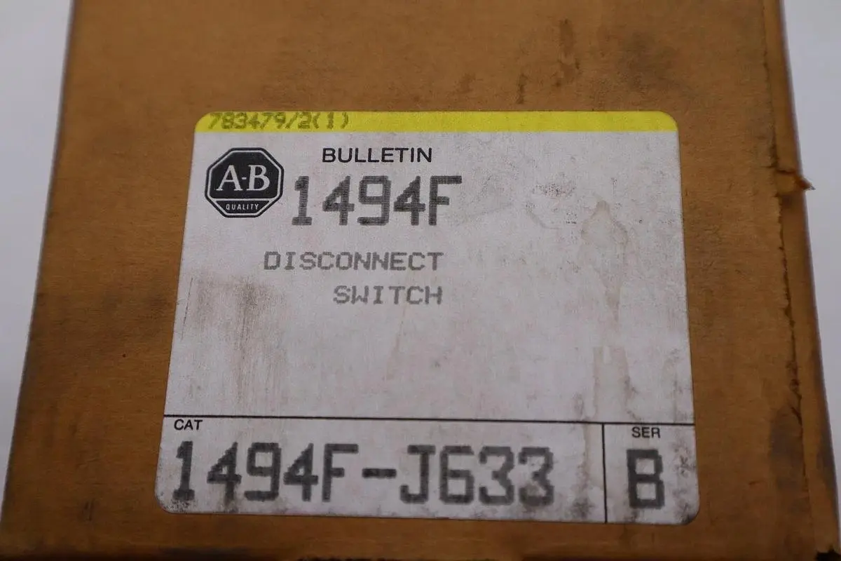NEW OPEN BOX ALLEN BRADLEY 1494F-J633 SER. B FUSE BLOCK ADAPTER PLATE STK 5499
