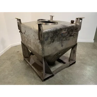 Used 1000 Liter (35 cu. Ft) IBC Matcon Stainless Steel Portable Tote Bin